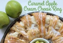 Caramel Apple Cream Cheese Crescent Ring