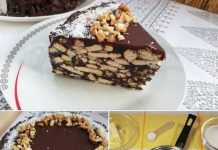 No-Bake Biscuit Cake