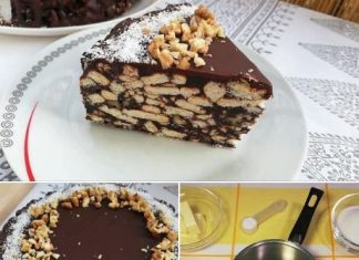 No-Bake Biscuit Cake