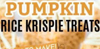 Pumpkin Pie Rice Krispie Treats