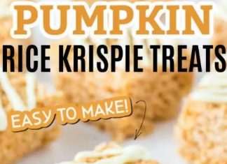 Pumpkin Pie Rice Krispie Treats