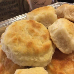 Buttermilk Biscuits Topped With Honey Butter