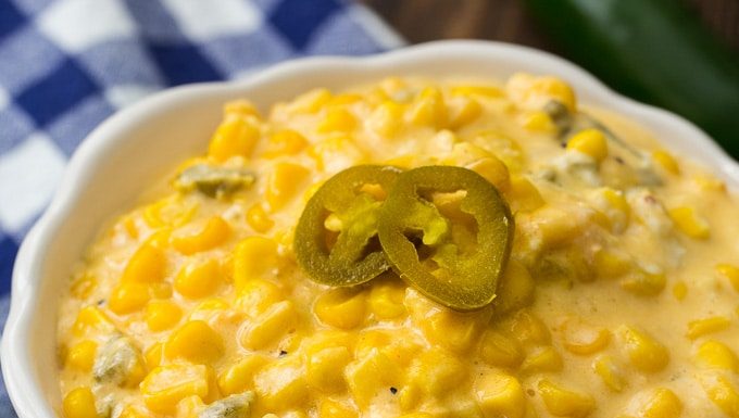 Crock Pot Jalapeno Creamed Corn