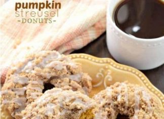 Pumpkin Streusel Donuts