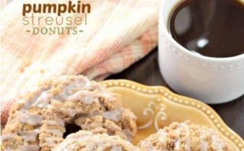 Pumpkin Streusel Donuts