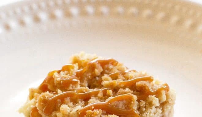 CARAMEL APPLE CHEESECAKE BARS