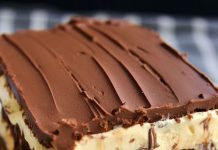No Bake Peanut Butter Eclair Cake