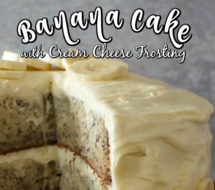 Banana Cake with Cream Cheese Frosting