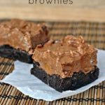 Peanut Butter Krispies Layered Brownies