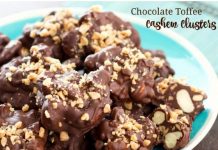 Chocolate Toffee Cashew Clusters