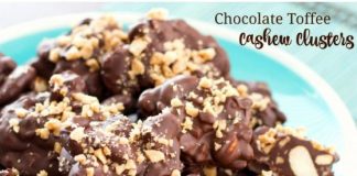 Chocolate Toffee Cashew Clusters
