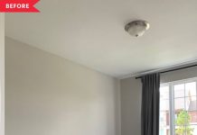 Before and after: A clever IKEA hacker makes this home office very convenient