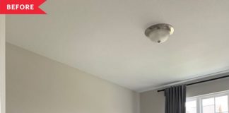 Before and after: A clever IKEA hacker makes this home office very convenient