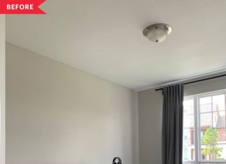 Before and after: A clever IKEA hacker makes this home office very convenient