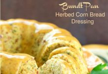 Bundt Pan Herbed Corn Bread Dressing