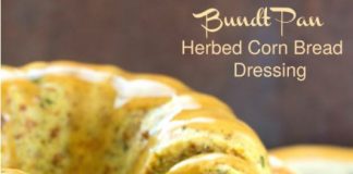Bundt Pan Herbed Corn Bread Dressing