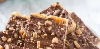 CHOCOLATE TOFFEE BARS