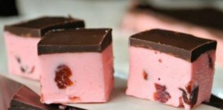Cherry Fudge with Dark Chocolate