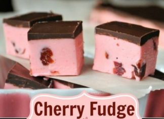 Cherry Fudge with Dark Chocolate
