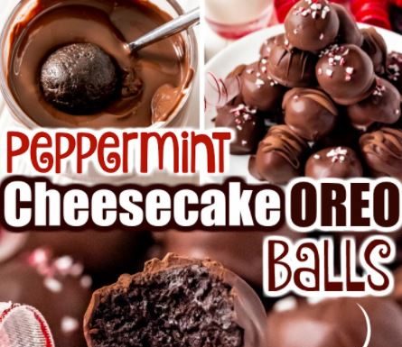Peppermint Oreo Balls