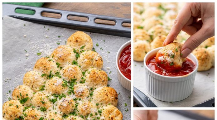 Christmas Tree Pull Apart Bread