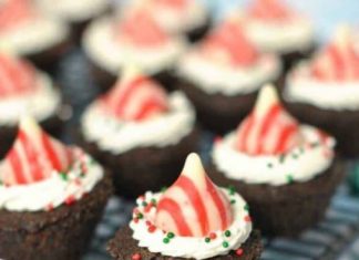 Peppermint Brownie Bites