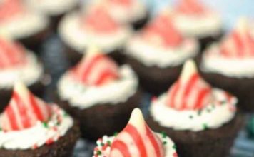 Peppermint Brownie Bites