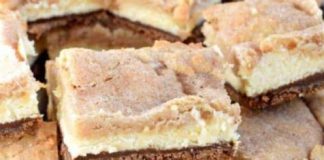 Eggnog Cheesecake Bars