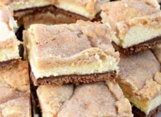 Eggnog Cheesecake Bars