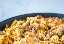 CREAMY BEEF PASTA