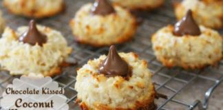 Chocolate Kissed Coconut Macaroons
