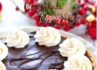 Chocolate Eggnog Pie
