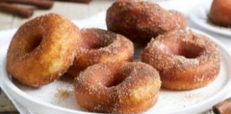 CINNAMON SUGAR AIR FRYER DONUTS (4-INGREDIENTS)