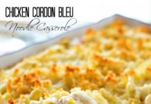 Chicken Cordon Bleu Noodle Casserole