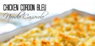 Chicken Cordon Bleu Noodle Casserole