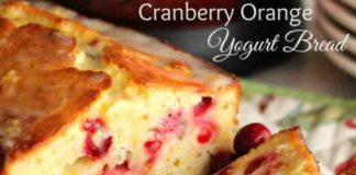 Cranberry Orange Yogurt Bread