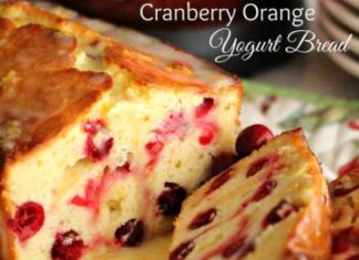 Cranberry Orange Yogurt Bread