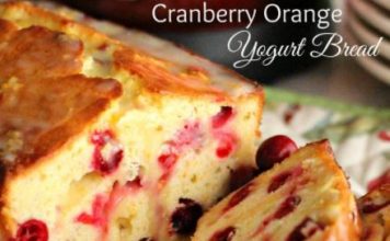 Cranberry Orange Yogurt Bread