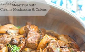 Smothered Steak Tips With Creamy Mushrooms And Onions