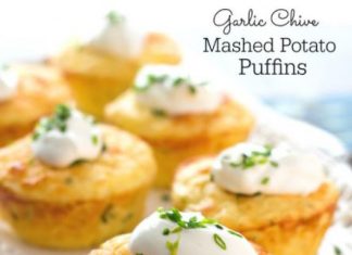 Garlic Chive Mashed Potato Puffins