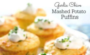Garlic Chive Mashed Potato Puffins
