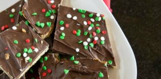 CHOCOLATE SALTINE TOFFEE (AKA CHRISTMAS CRACK)
