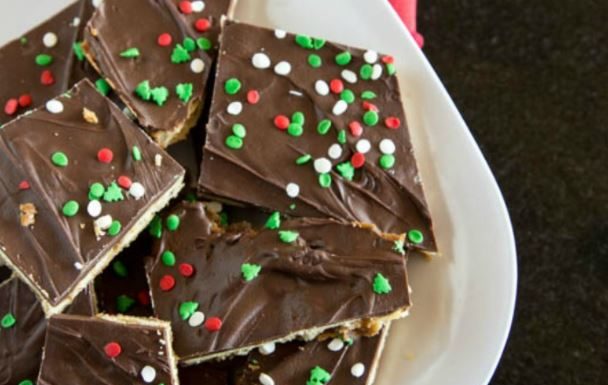 CHOCOLATE SALTINE TOFFEE (AKA CHRISTMAS CRACK)