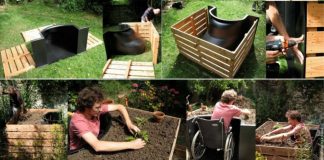 Genius Raised Plant Bed Makes Gardening Wheelchair Accessible