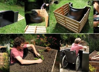 Genius Raised Plant Bed Makes Gardening Wheelchair Accessible