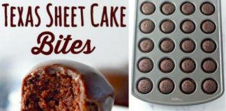 Texas Sheet Cake Bites