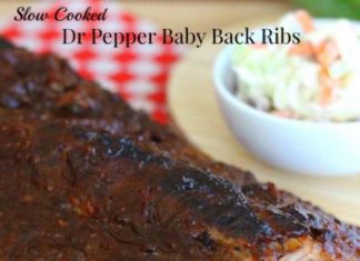 Slow Cooked Dr Pepper Baby Back Ribs