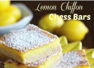 Lemon Chiffon Chess Bars