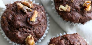Peanut Butter Chocolate Banana Muffins