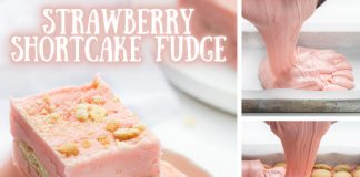 Strawberry Shortcake Fudge